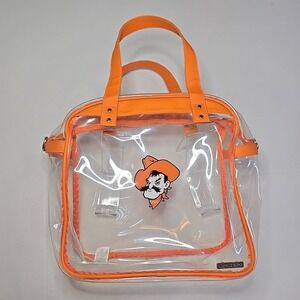 OSU Pistol Pete Stadium Bag Capri Designs Clear Vinyl Tote Orange OK State Pokes